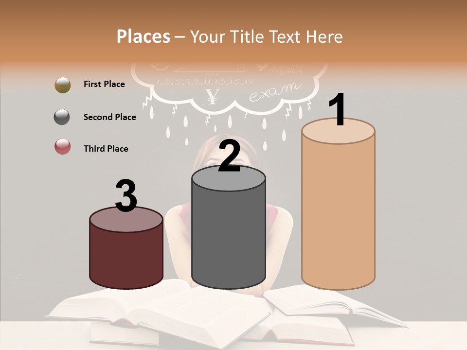 Glasses Hispanic School PowerPoint Template