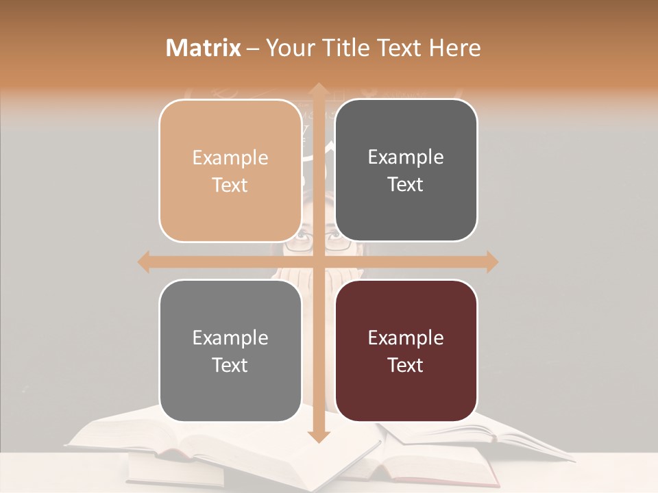 Glasses Hispanic School PowerPoint Template