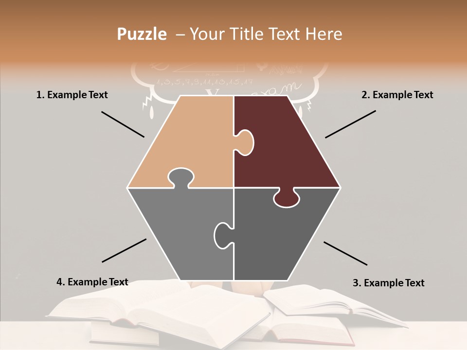 Glasses Hispanic School PowerPoint Template