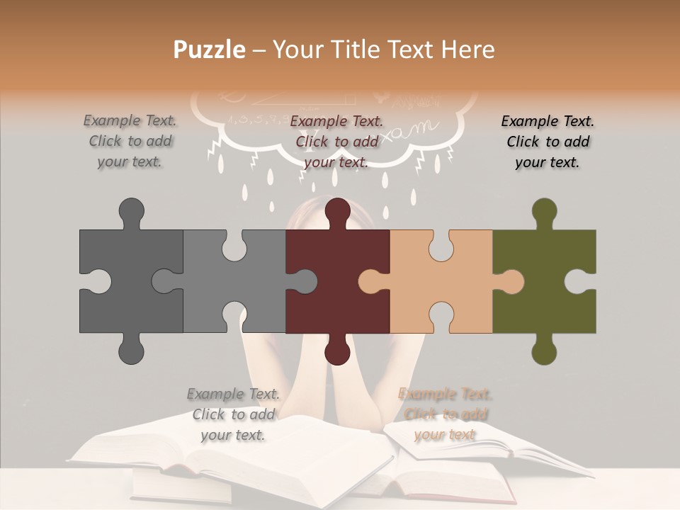 Glasses Hispanic School PowerPoint Template