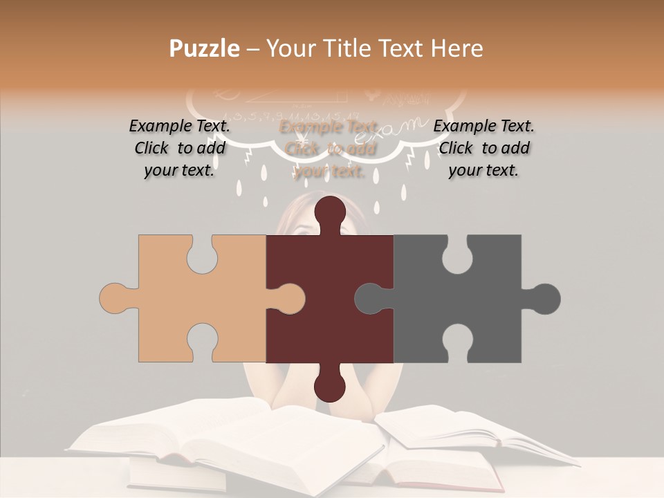 Glasses Hispanic School PowerPoint Template