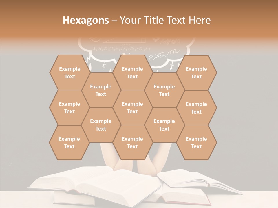 Glasses Hispanic School PowerPoint Template