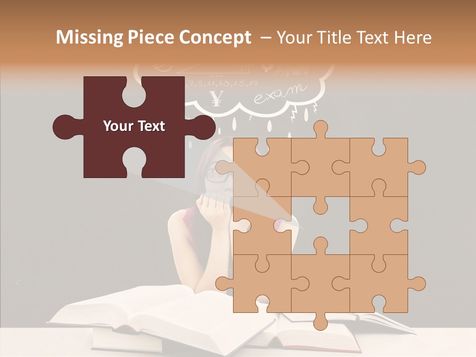 Glasses Hispanic School PowerPoint Template