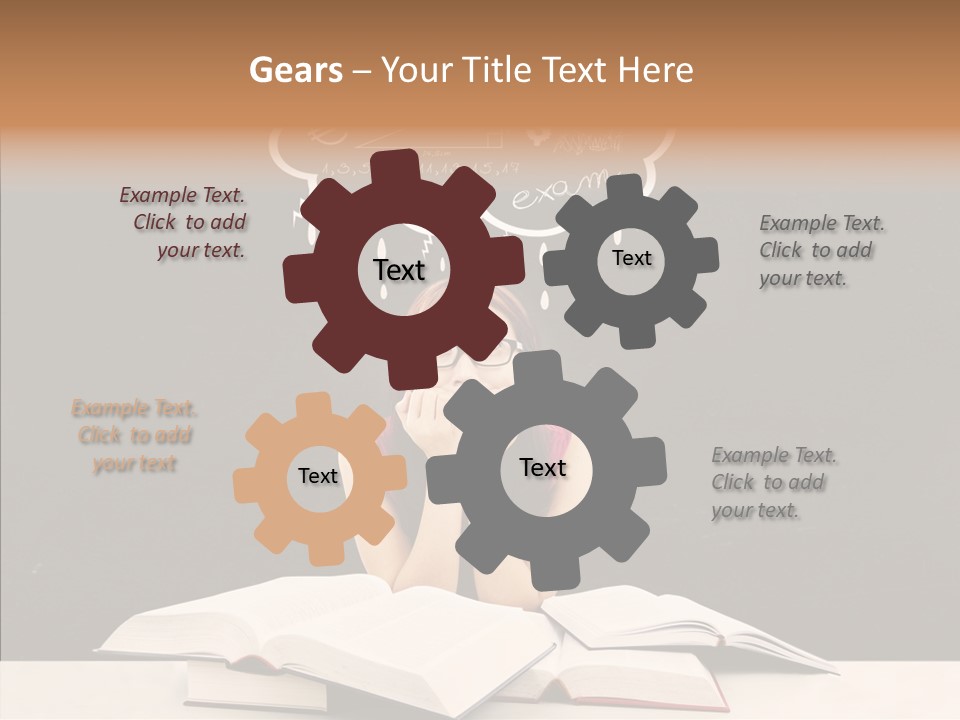 Glasses Hispanic School PowerPoint Template