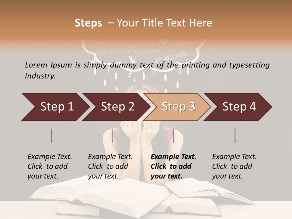 Glasses Hispanic School PowerPoint Template