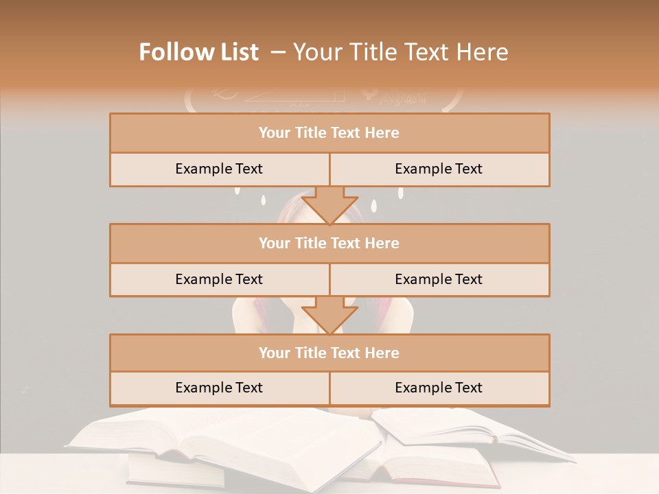 Glasses Hispanic School PowerPoint Template
