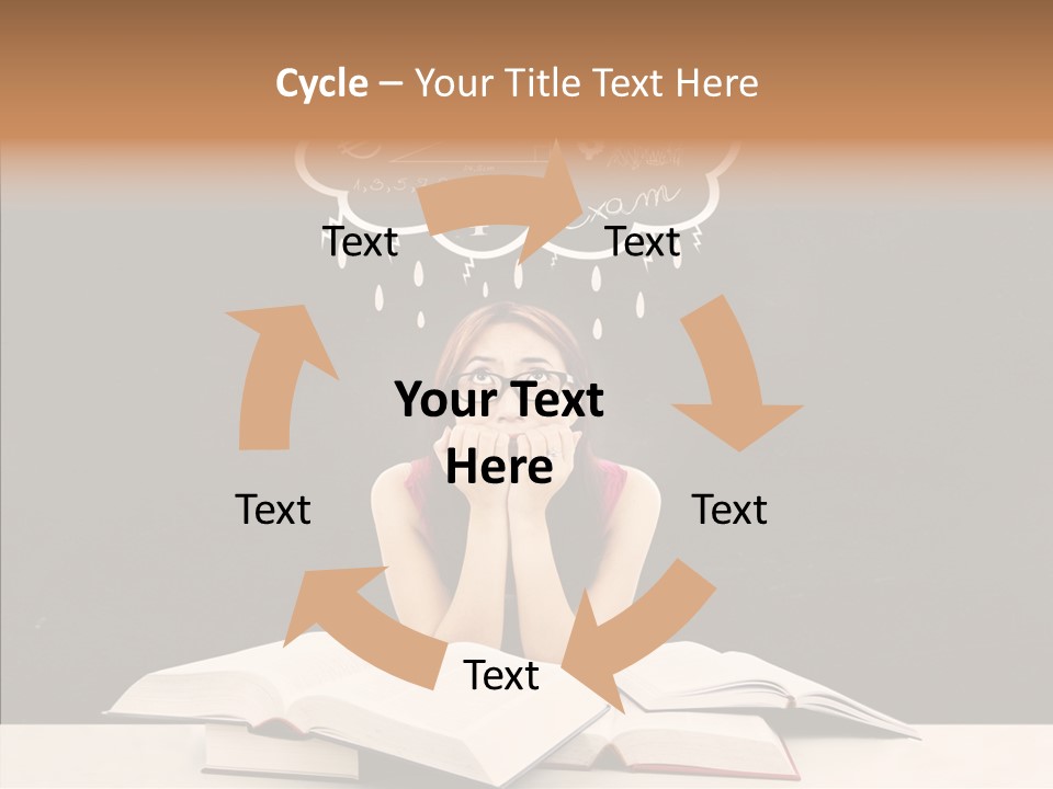 Glasses Hispanic School PowerPoint Template