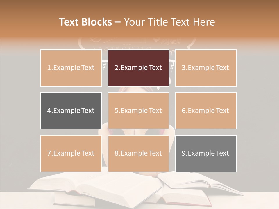 Glasses Hispanic School PowerPoint Template