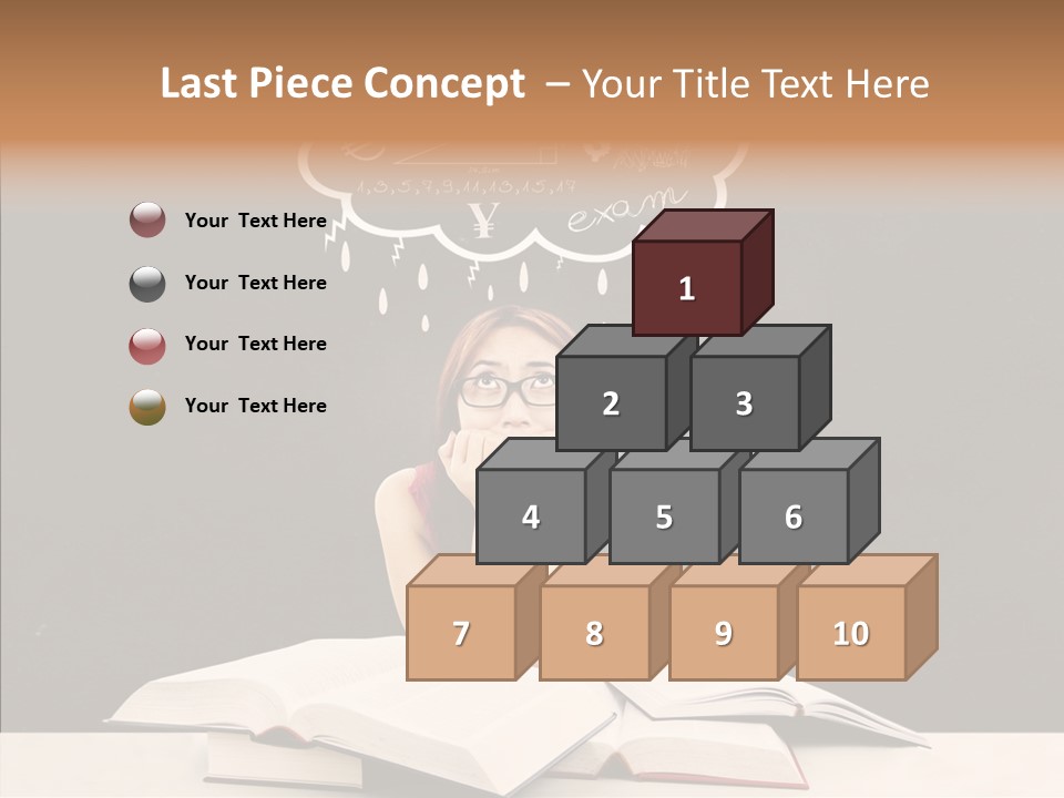Glasses Hispanic School PowerPoint Template