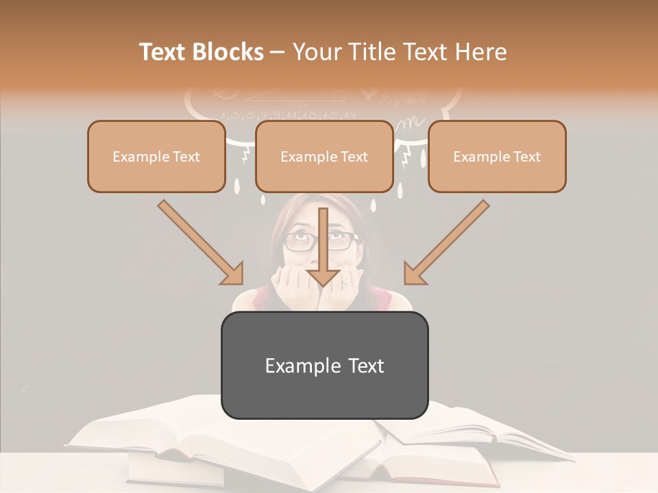 Glasses Hispanic School PowerPoint Template