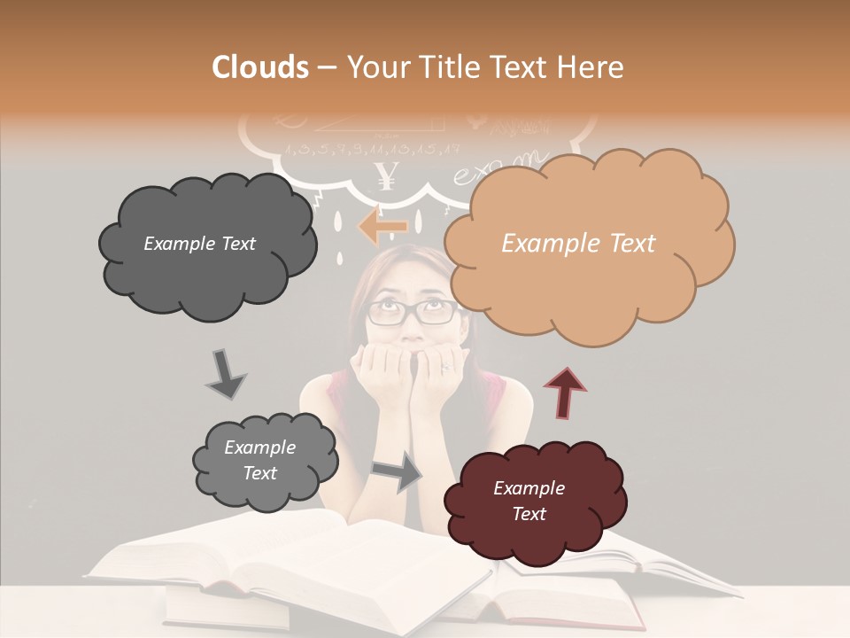 Glasses Hispanic School PowerPoint Template