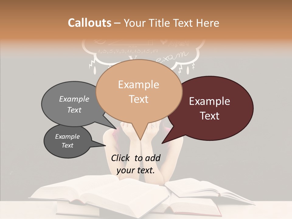 Glasses Hispanic School PowerPoint Template