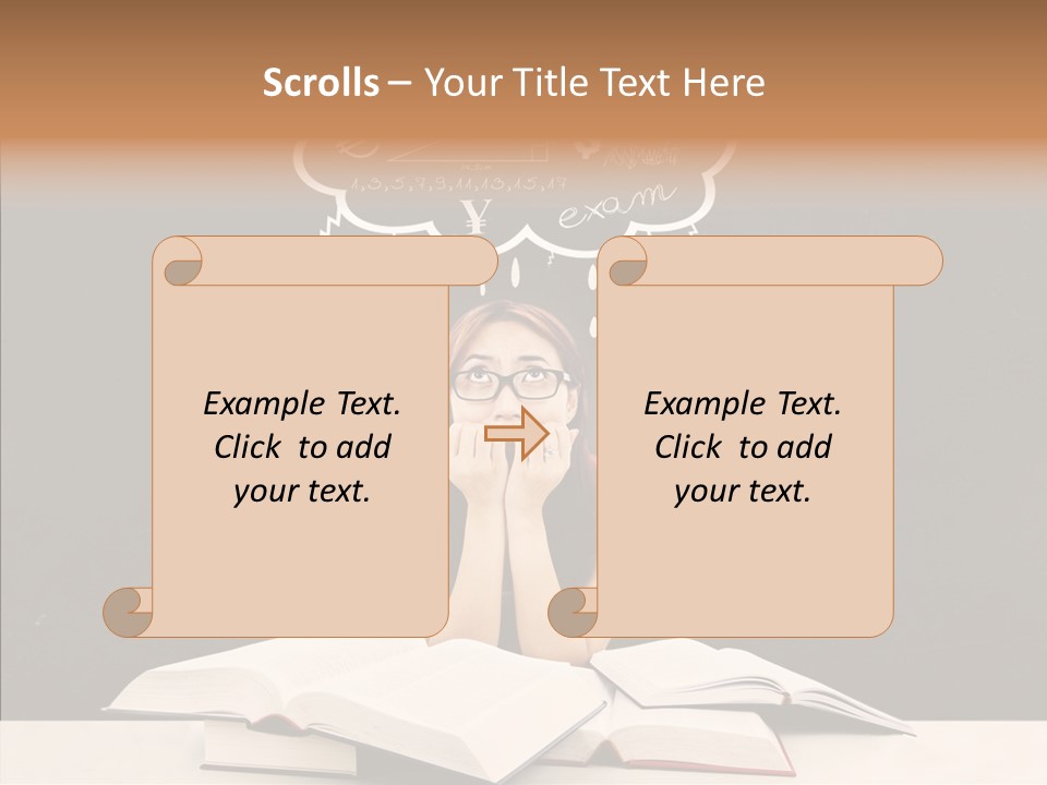 Glasses Hispanic School PowerPoint Template