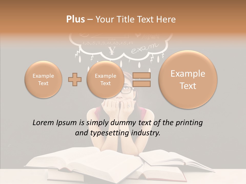 Glasses Hispanic School PowerPoint Template