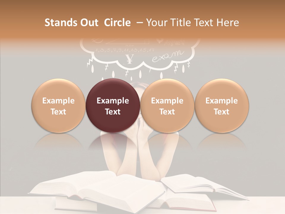 Glasses Hispanic School PowerPoint Template