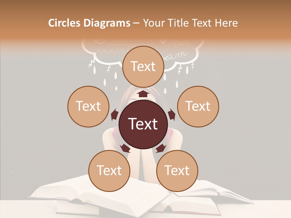 Glasses Hispanic School PowerPoint Template