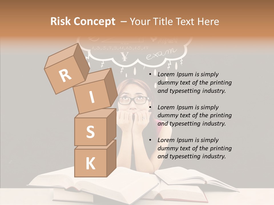 Glasses Hispanic School PowerPoint Template