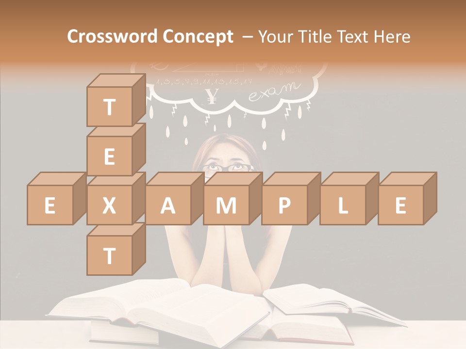 Glasses Hispanic School PowerPoint Template