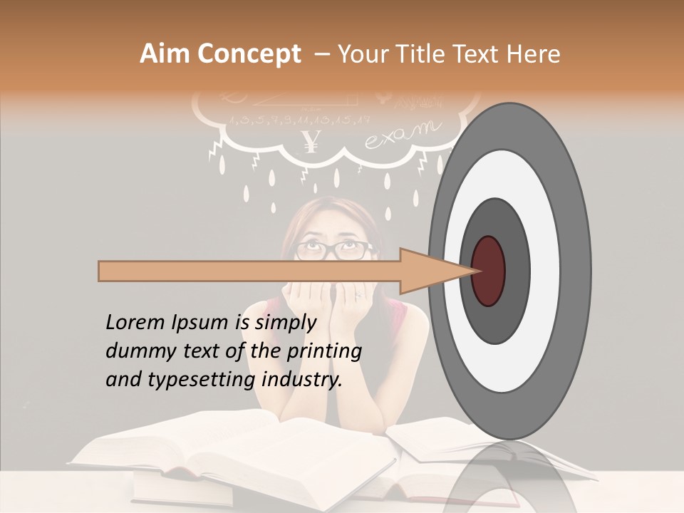 Glasses Hispanic School PowerPoint Template