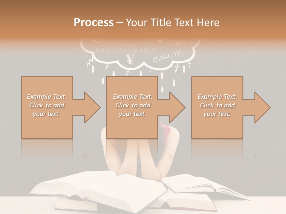 Glasses Hispanic School PowerPoint Template
