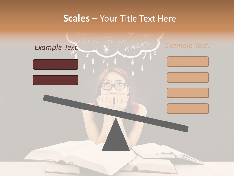 Glasses Hispanic School PowerPoint Template