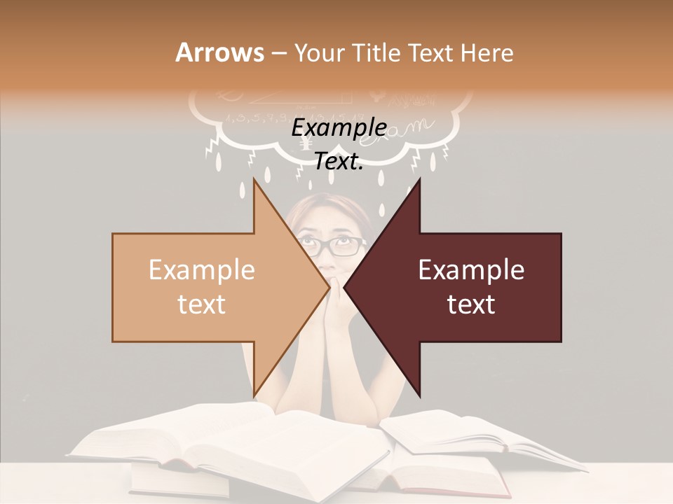 Glasses Hispanic School PowerPoint Template