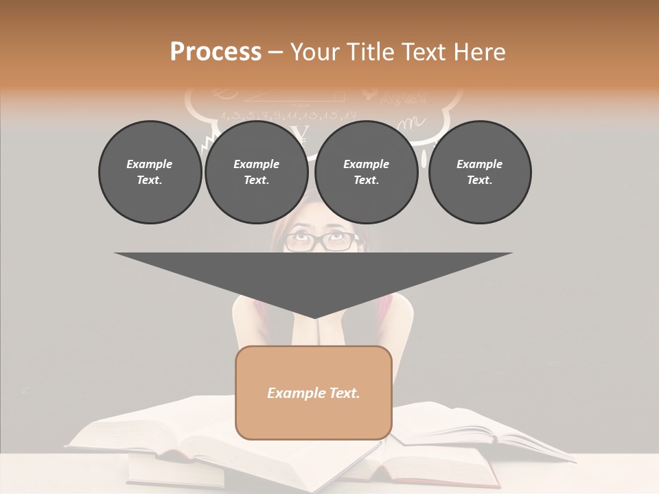 Glasses Hispanic School PowerPoint Template