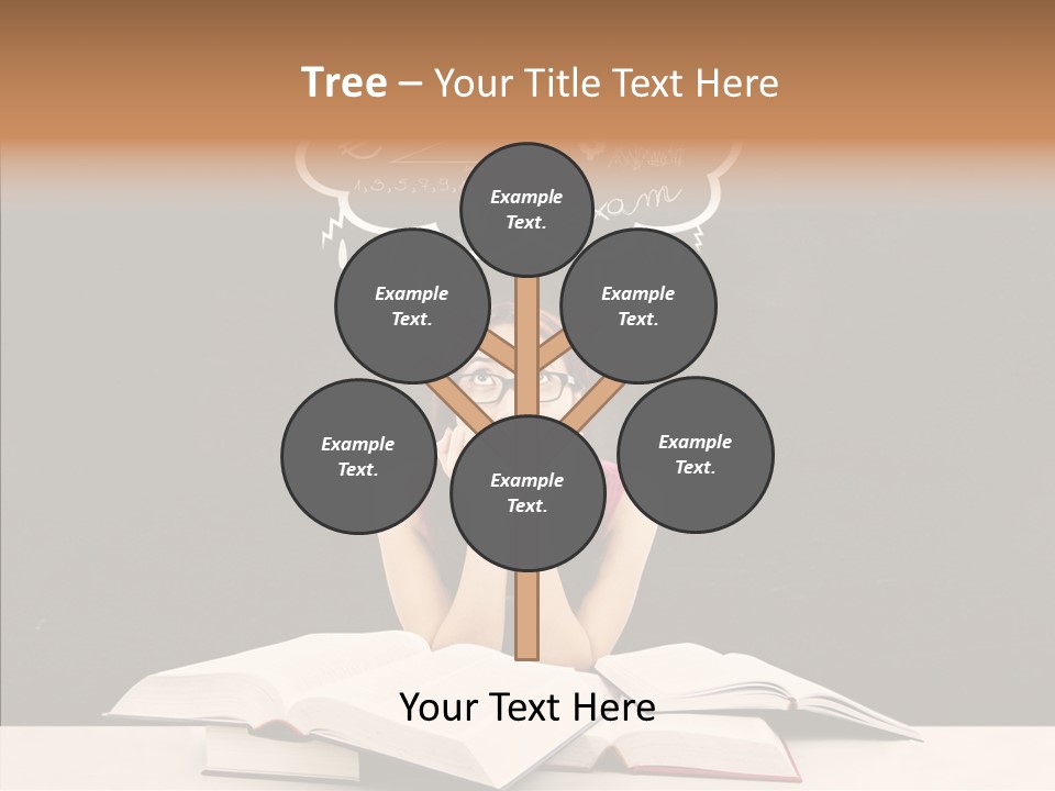 Glasses Hispanic School PowerPoint Template