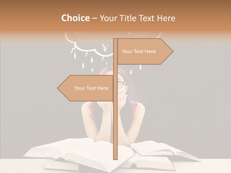 Glasses Hispanic School PowerPoint Template