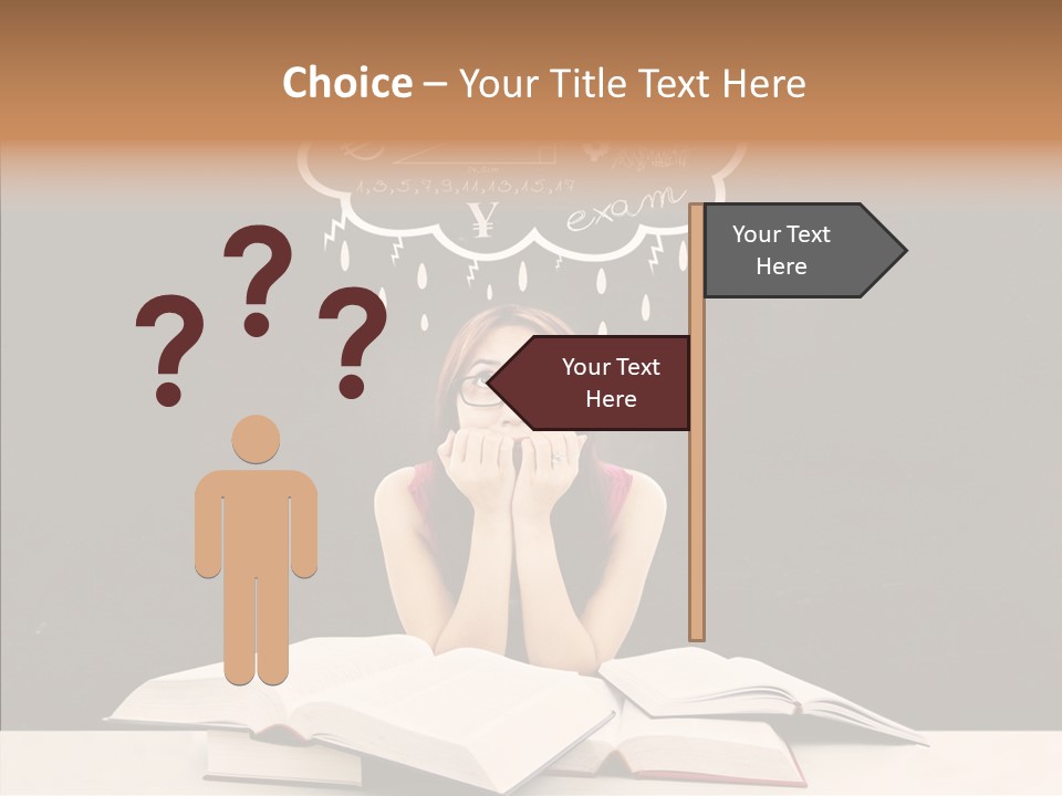 Glasses Hispanic School PowerPoint Template