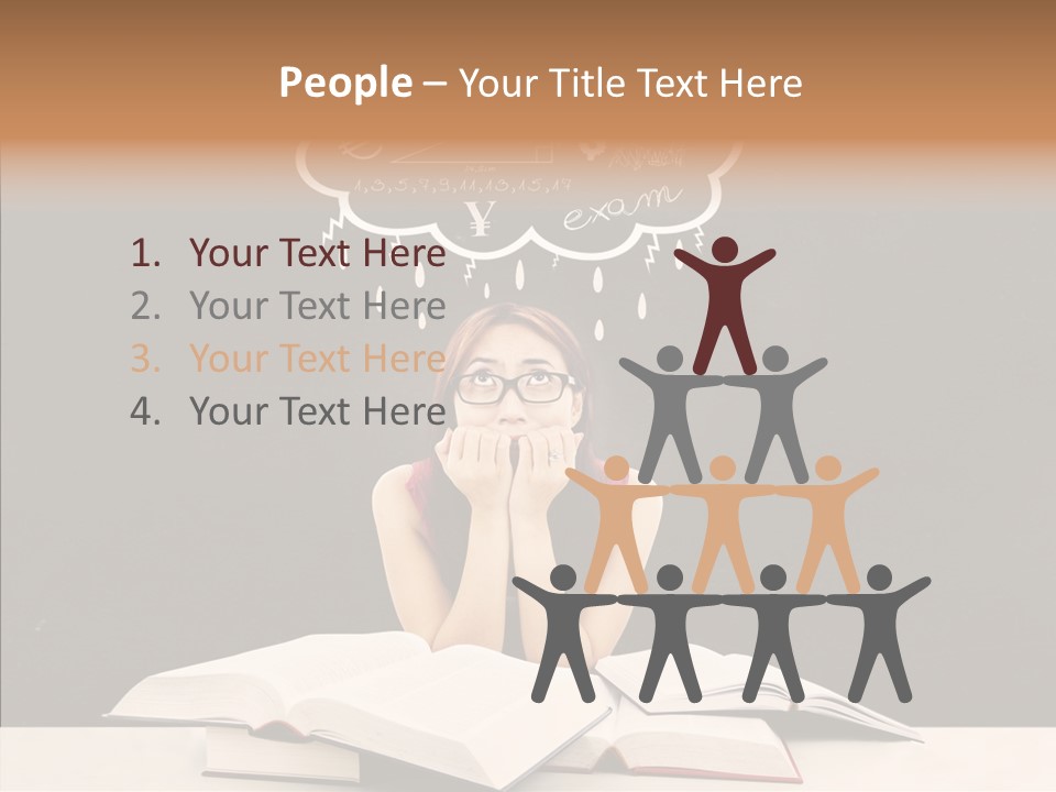 Glasses Hispanic School PowerPoint Template