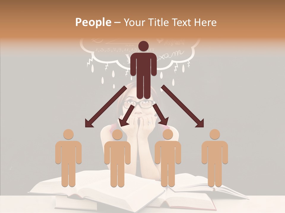 Glasses Hispanic School PowerPoint Template