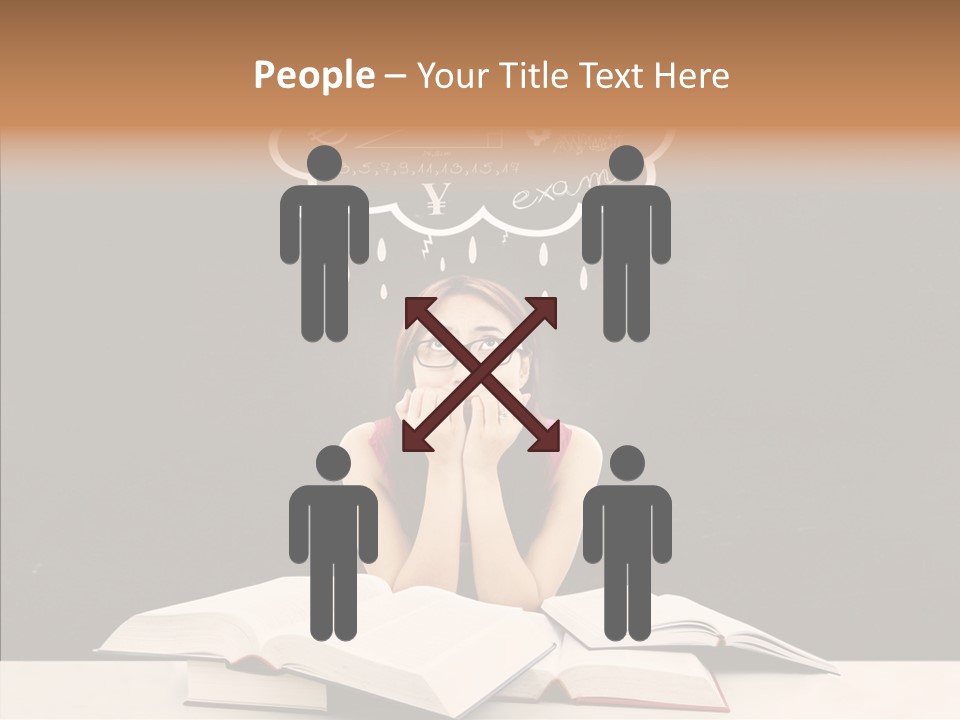 Glasses Hispanic School PowerPoint Template