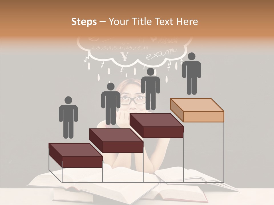 Glasses Hispanic School PowerPoint Template