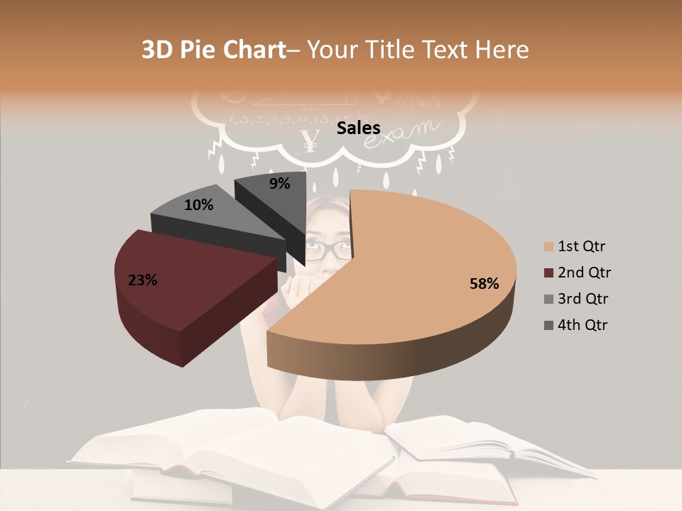Glasses Hispanic School PowerPoint Template