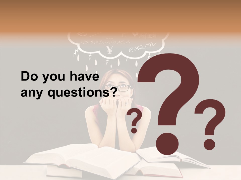 Glasses Hispanic School PowerPoint Template