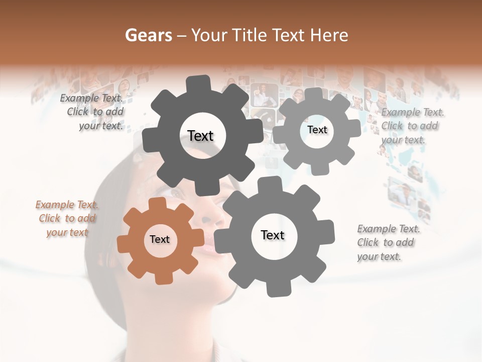 Interface Service Man PowerPoint Template