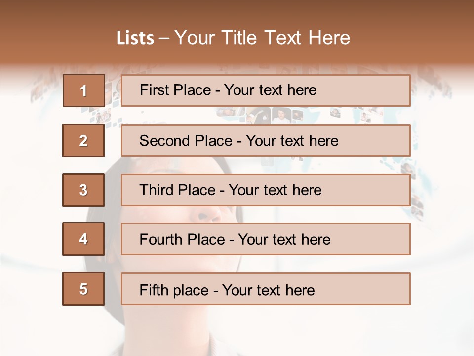 Interface Service Man PowerPoint Template