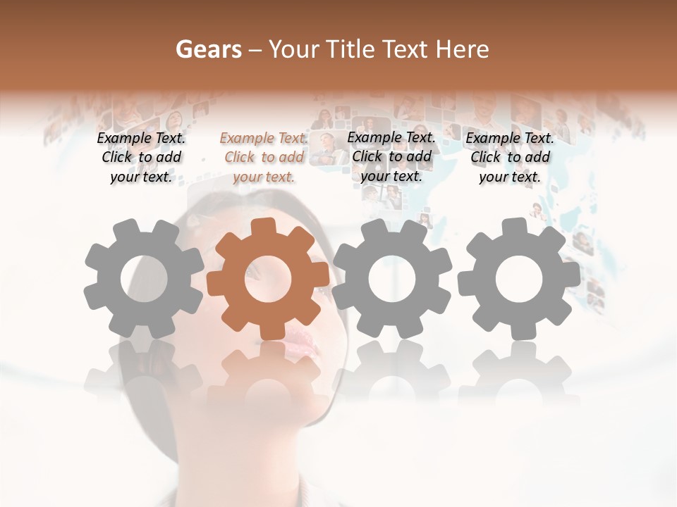 Interface Service Man PowerPoint Template