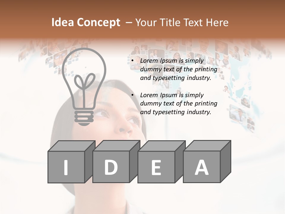Interface Service Man PowerPoint Template