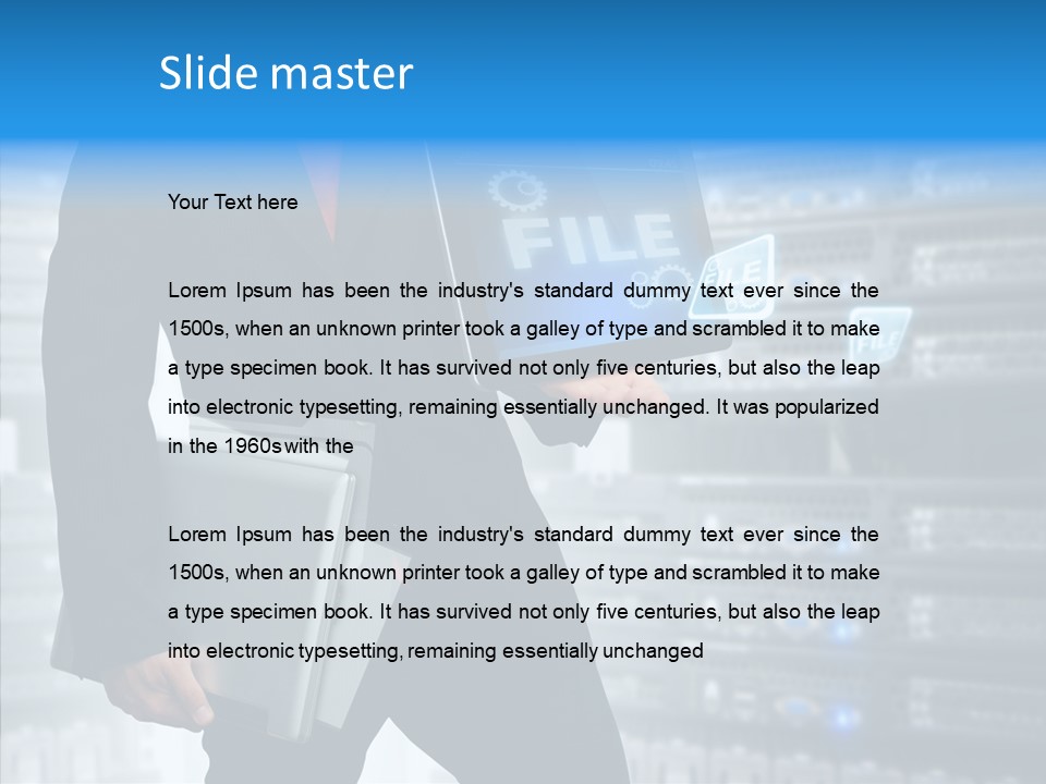 Report Admin Internet PowerPoint Template