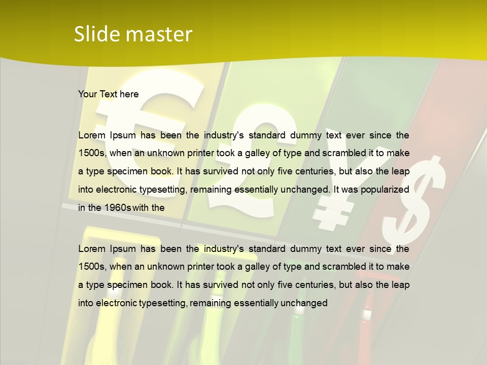 Petrol Currency Oil PowerPoint Template