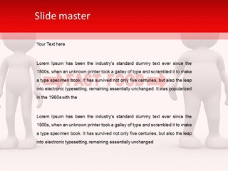 Obese Figure Belly PowerPoint Template