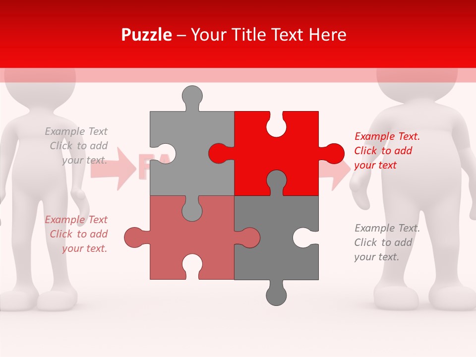 Obese Figure Belly PowerPoint Template