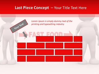 Obese Figure Belly PowerPoint Template