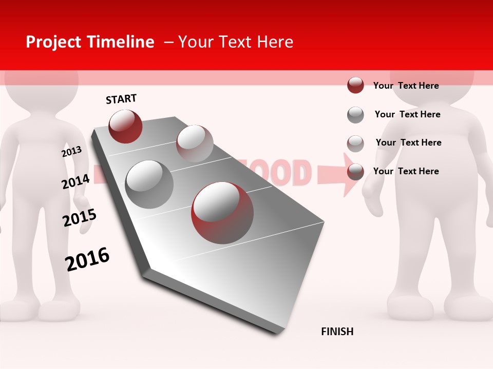 Obese Figure Belly PowerPoint Template