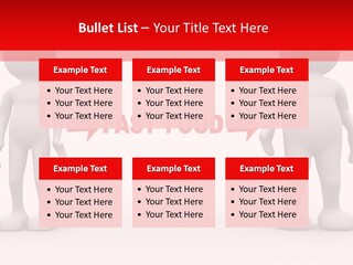 Obese Figure Belly PowerPoint Template