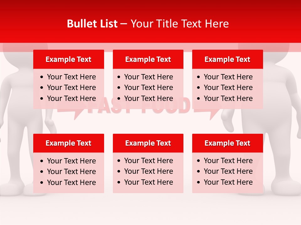Obese Figure Belly PowerPoint Template