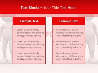 Obese Figure Belly PowerPoint Template