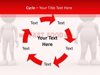 Obese Figure Belly PowerPoint Template